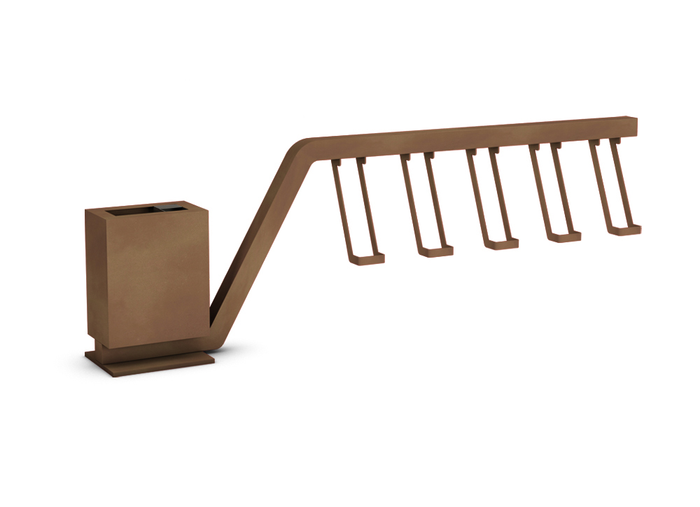 Rio Bike Rack With Bin